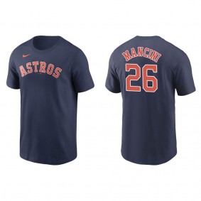 Men's Houston Astros Trey Mancini Navy Name & Number Nike T-Shirt