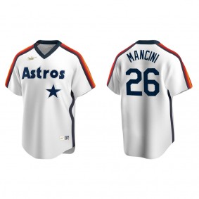 Men's Houston Astros Trey Mancini White Cooperstown Collection Home Jersey