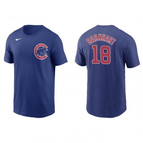 Tucker Barnhart Men's Chicago Cubs Javier Baez Nike Royal Name & Number T-Shirt