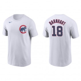 Tucker Barnhart Men's Chicago Cubs Javier Baez Nike White Name & Number T-Shirt