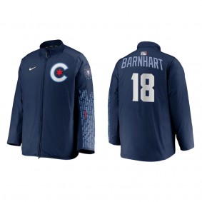 Tucker Barnhart Chicago Cubs Nike Navy City Connect Dugout Full-Zip Jacket