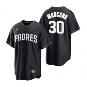San Diego Padres Tucupita Marcano Nike Black White Replica Official Jersey