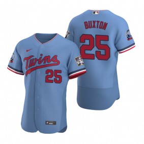 Men's Minnesota Twins Byron Buxton Nike Light Blue Authentic 2020 Alternate Jersey