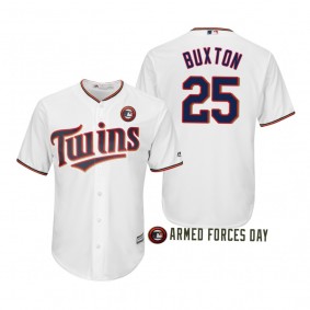 2019 Armed Forces Day Byron Buxton Minnesota Twins White Jersey