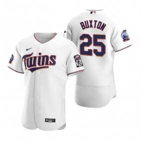 Men's Minnesota Twins Byron Buxton Nike White Authentic 2020 Home Jersey