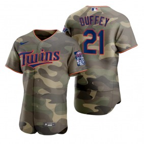 Minnesota Twins Tyler Duffey Camo Authentic 2021 Armed Forces Day Jersey