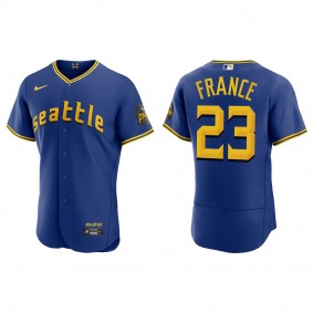 Ty France Seattle Mariners Royal 2023 City Connect Authentic Jersey