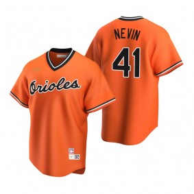 Baltimore Orioles Tyler Nevin Nike Orange Cooperstown Collection Alternate Jersey