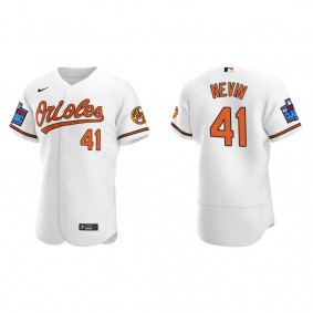Tyler Nevin Baltimore Orioles White 2022 Little League Classic Authentic Jersey