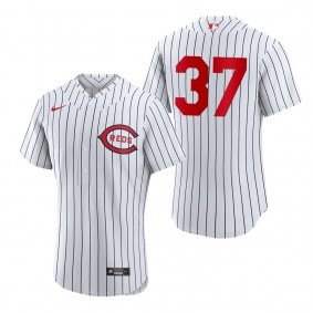 Reds Tyler Stephenson White 2022 Field of Dreams Authentic Jersey