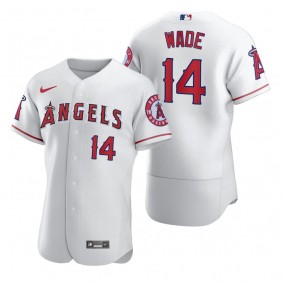 Men's Los Angeles Angels Tyler Wade White Authentic Home Jersey