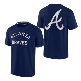 Unisex Atlanta Braves Fanatics Signature Navy Super Soft Short Sleeve T-Shirt