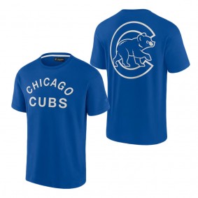 Unisex Chicago Cubs Fanatics Signature Royal Super Soft Short Sleeve T-Shirt