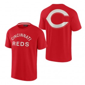 Unisex Cincinnati Reds Fanatics Signature Red Super Soft Short Sleeve T-Shirt