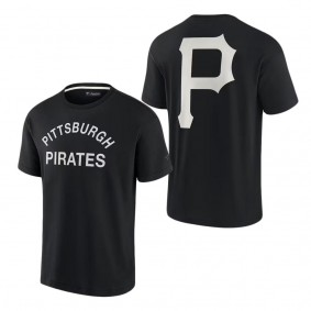 Unisex Pittsburgh Pirates Fanatics Signature Black Super Soft Short Sleeve T-Shirt