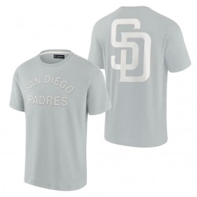 Unisex San Diego Padres Fanatics Signature Gray Super Soft Short Sleeve T-Shirt