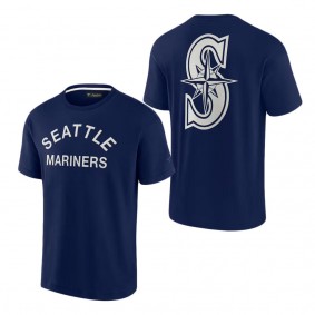 Unisex Seattle Mariners Fanatics Signature Navy Super Soft Short Sleeve T-Shirt