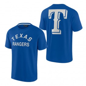 Unisex Texas Rangers Fanatics Signature Royal Super Soft Short Sleeve T-Shirt