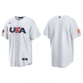 Men's USA Baseball White 2023 World Baseball Classic Replica Jersey
