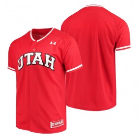 Utah Utes Red NCAA Replica Baseball Jersey