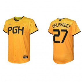 Vince Velasquez Youth Pittsburgh Pirates Gold 2023 City Connect Jersey