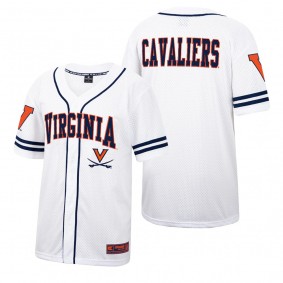 Virginia Cavaliers White Navy Baseball Jersey