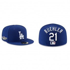 Walker Buehler Los Angeles Dodgers Royal 2022 Postseason Side Patch 59FIFTY Fitted Hat