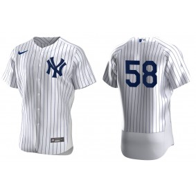 Men's New York Yankees Wandy Peralta White Authentic Home Jersey