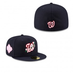 Men's Washington Nationals Navy 2019 World Series Bloom Side Patch 59FIFTY Fitted Hat