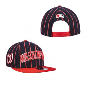 Men's Washington Nationals Navy Red City Arch 9FIFTY Snapback Hat