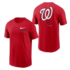 Men's Washington Nationals Red Over the Shoulder T-Shirt