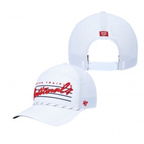 Men's Washington Nationals White Downburst Hitch Snapback Hat