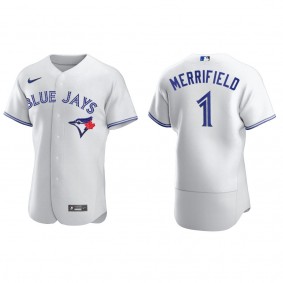 Blue Jays Whit Merrifield White Authentic Home Jersey