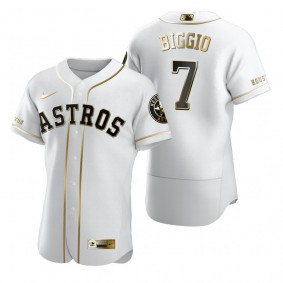Houston Astros Craig Biggio Nike White Authentic Golden Edition Jersey