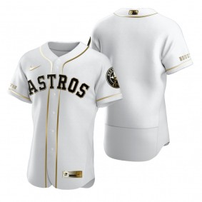 Houston Astros Nike White Authentic Golden Edition Jersey