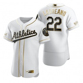 Oakland Athletics Ramon Laureano Nike White Authentic Golden Edition Jersey