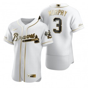 Atlanta Braves Dale Murphy Nike White Authentic Golden Edition Jersey