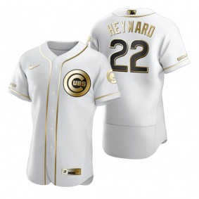 Chicago Cubs Jason Heyward Nike White Authentic Golden Edition Jersey