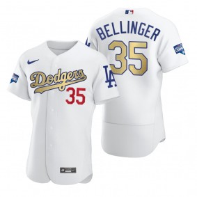 Los Angeles Dodgers Cody Bellinger White 2021 Gold Program Authentic Jersey