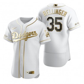 Los Angeles Dodgers Cody Bellinger Nike White Authentic Golden Edition Jersey