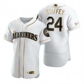 Seattle Mariners Ken Griffey Jr. Nike White Authentic Golden Edition Jersey