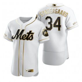 New York Mets Noah Syndergaard Nike White Authentic Golden Edition Jersey
