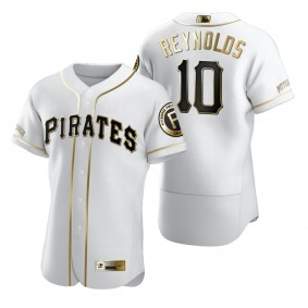 Pittsburgh Pirates Bryan Reynolds Nike White Authentic Golden Edition Jersey
