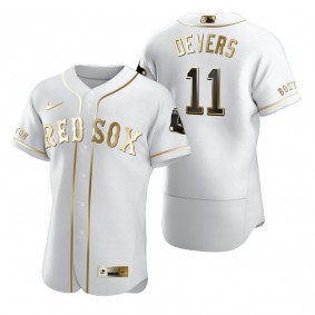 Boston Red Sox Rafael Devers Nike White Authentic Golden Edition Jersey