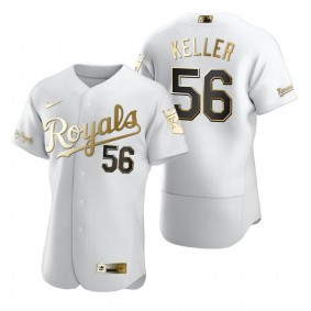 Kansas City Royals Brad Keller Nike White Authentic Golden Edition Jersey