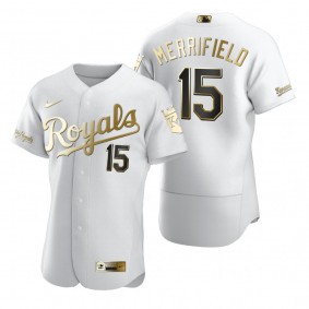 Kansas City Royals Whit Merrifield Nike White Authentic Golden Edition Jersey