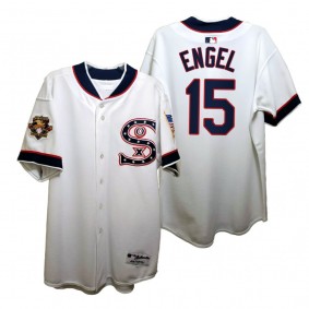 Chicago White Sox Adam Engel 1917 Throwback White Independence Day Jersey