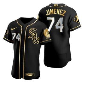 Chicago White Sox Eloy Jimenez Nike Black Golden Edition Authentic Jersey