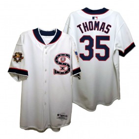 Chicago White Sox Frank Thomas White Independence Day 1917 Throwback Jersey