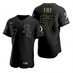 Chicago White Sox Jace Fry All Black 2021 Salute to Service Jersey